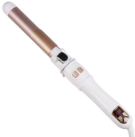 360° roterende krultang automatisch, 32 mm krultang met 14 temperatuurinstellingen 100-230 °C, haarkrultang met LCD-display, snel opwarmen en stylen voor natuurlijke krullen