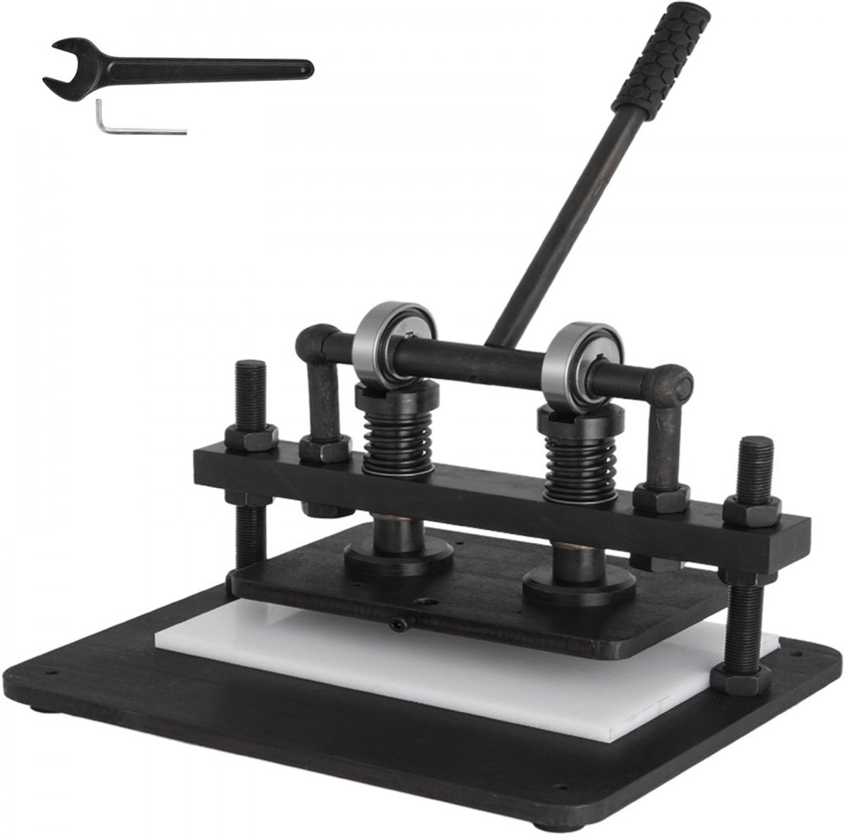 Stans- en reliëfmachine - Handmatige snij- en ponsmachine - Werkgebied 260 x 150 mm - Invoerbreedte 300 mm - Voor leer & papier