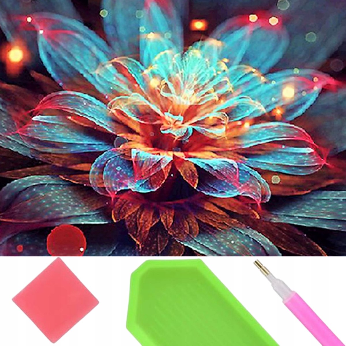 Diamond Painting Lotusbloem Set 5D - Knutselen & Kunst
