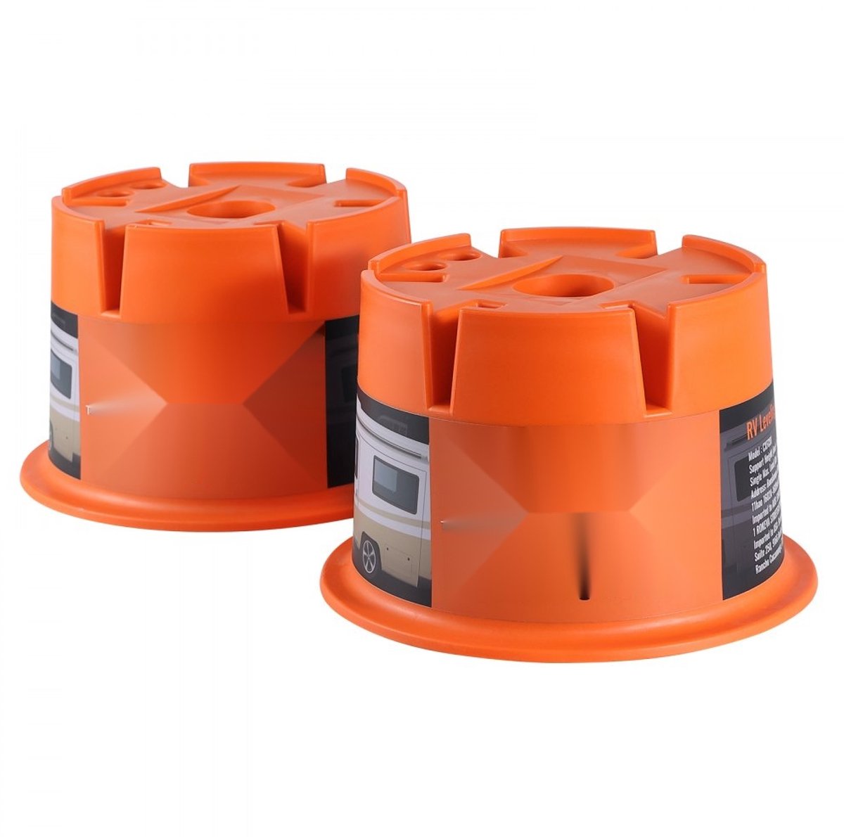 Steunblok voor Disselkrik - Nivelleer- en Stabilisatieblok - Draagvermogen 907 kg - Duurzaam Polypropyleen - Voor Caravan/Camper/Aanhanger