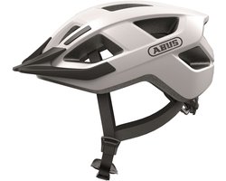 Fietshelm ABUS ADURO 3.0 polar white M - 52-58 cm - wit - Geschikt voor gebruik op elektrische fietsen - stadsfietsen - 300 g