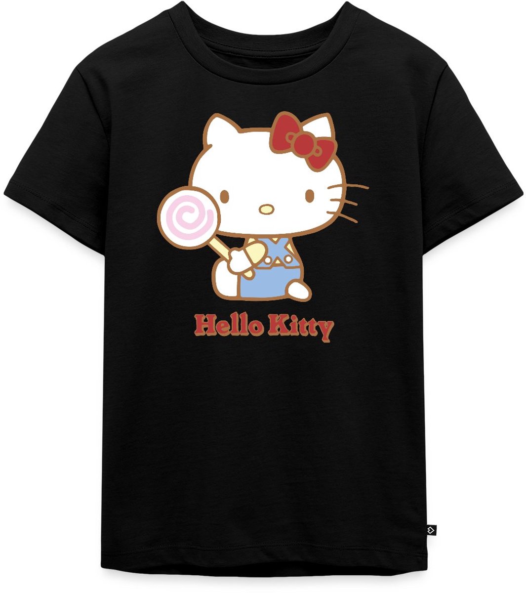 Hello Kitty Met Een Lollipop Premium T Shirt Kinderen