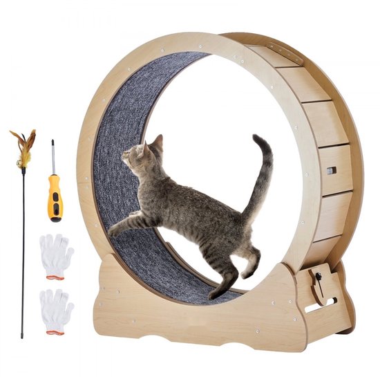 homegroove Kattenoefenwiel, 80 cm veelzijdige kattenwielen voor