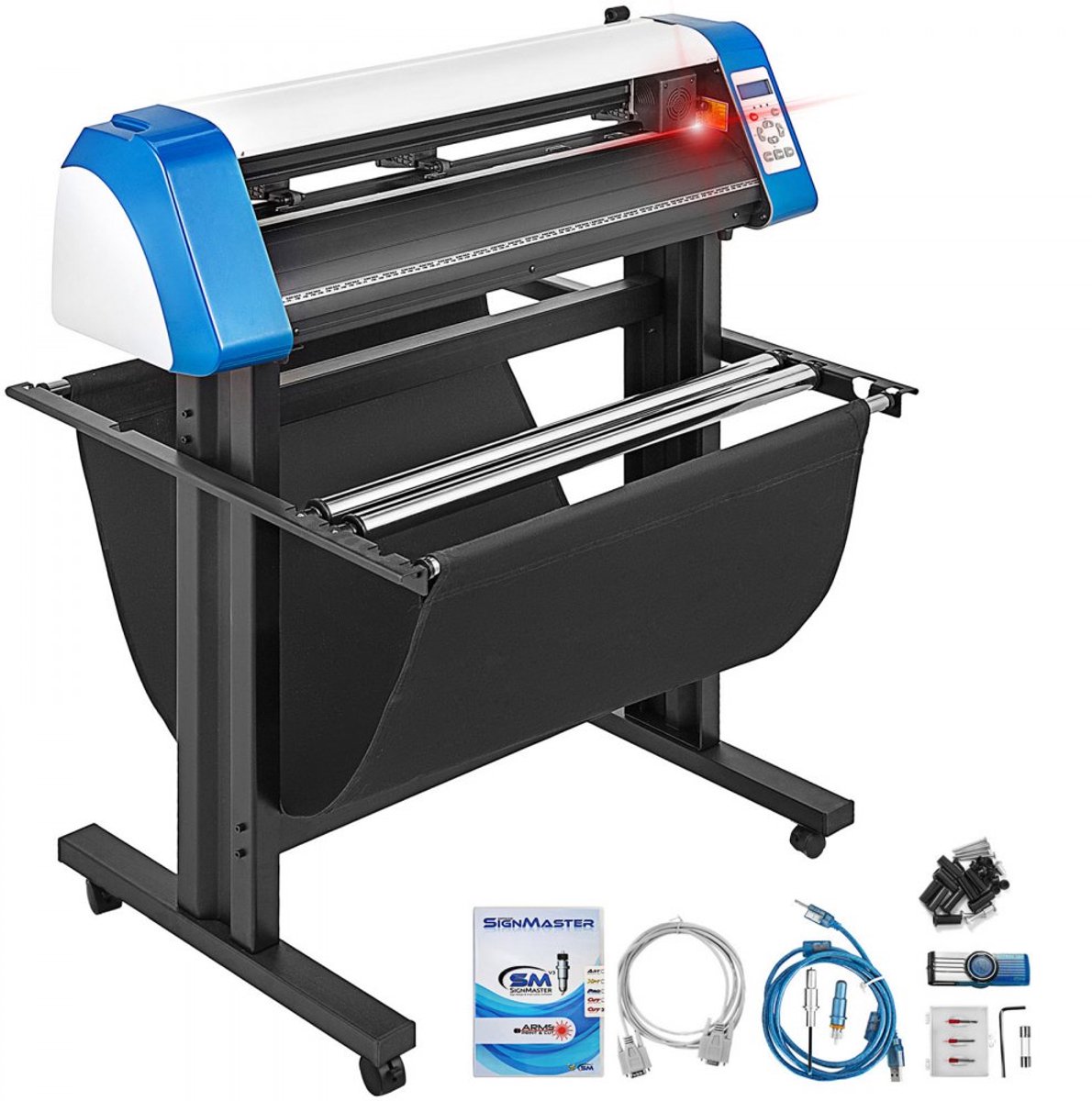 Vinyl Snijplotter - Plotter Snijmachine - Snijbreedte 87 cm - Semi-automatisch - Handmatige Positionering - Met Vloerstandaard - Inclusief Software - Voor Signmaking & Stickers