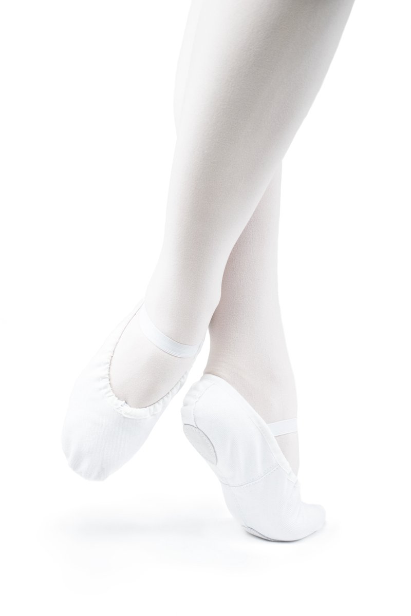 Arabesque Cinderella – Kinder balletschoenen – Wit – Canvas – Splitzool – Maat 27