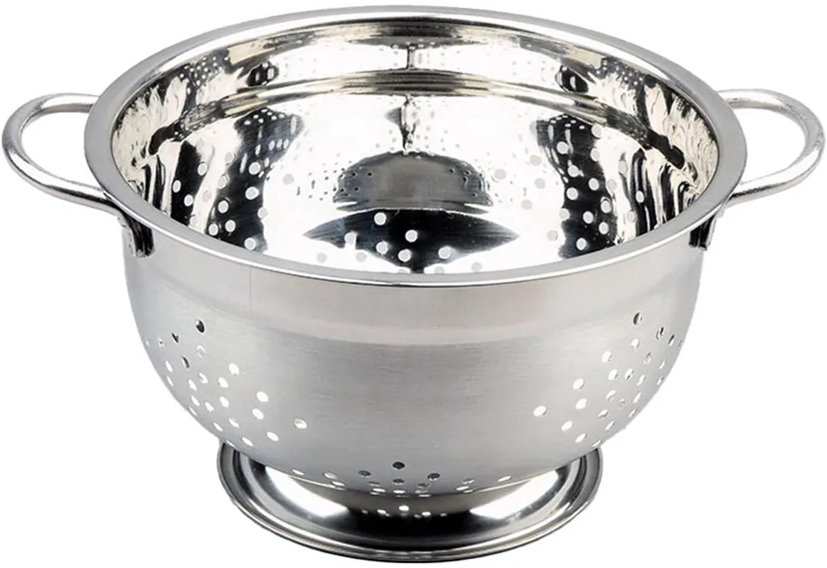 Ibili Prisma 24 Cm Stalen Afdruiprek Zilver