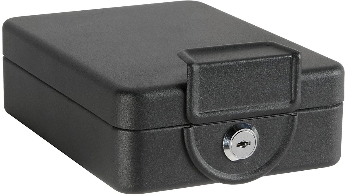 IMPERATORIS® Geldkistje Met Sleutel – Kassalade – Geldlade - Money Box – Spaarpot Volwassenen – Kluisjes Jongen Meisje Kinderen – Voor Markten, Winkels en Thuis - 16 x 12 x 7.5 cm - Zwart