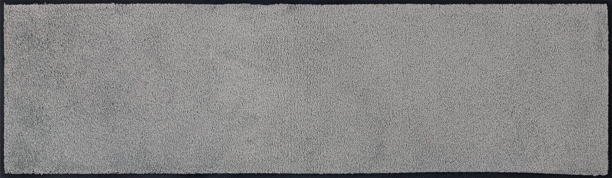 Unyqoos Wasbare deurmat in grijs voor binnen en buiten met antislip rug