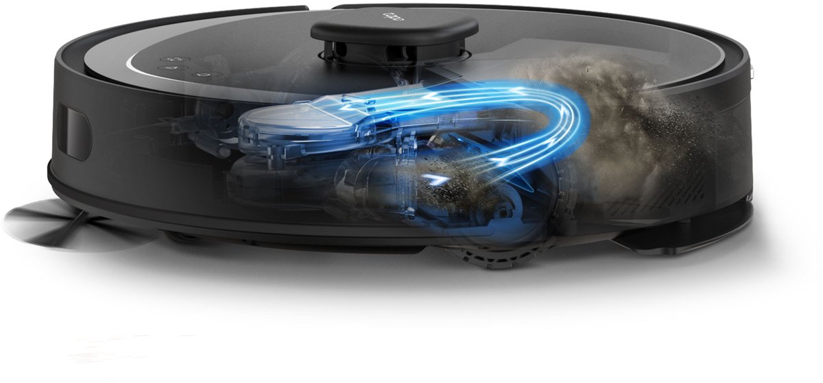 TP-Link Tapo RV30 Max Robotstofzuiger met dweilfunctie - 5300 Pa Hyperzuigkracht - LiDAR+IMU Dual-navigatie - Vacuüm & Dweil met Tapo IQ+ Smart Cleaning- Zwart — afbeelding 5