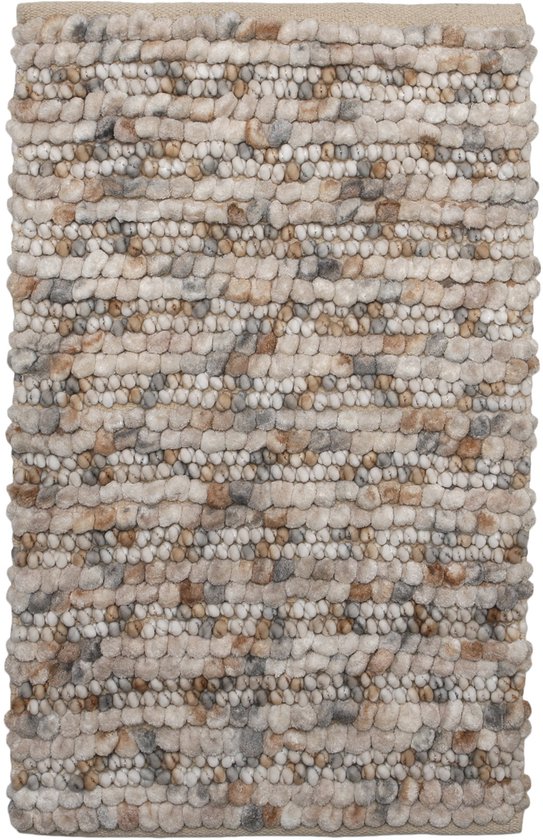 Heckettlane Badmat Brenda - Badkamermat - Bidetmat - Antislip tapijt - 70x120 cm - Beige