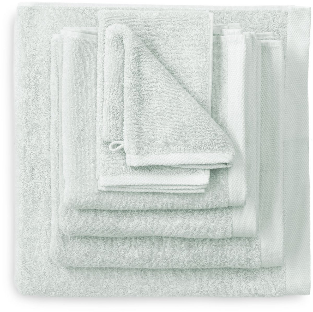 Heckettlane Gastendoekje Premium - Toilet Handdoek van 100% Katoen - 30x50 cm - Klein handoekje voor WC 6 Stuks - Groen
