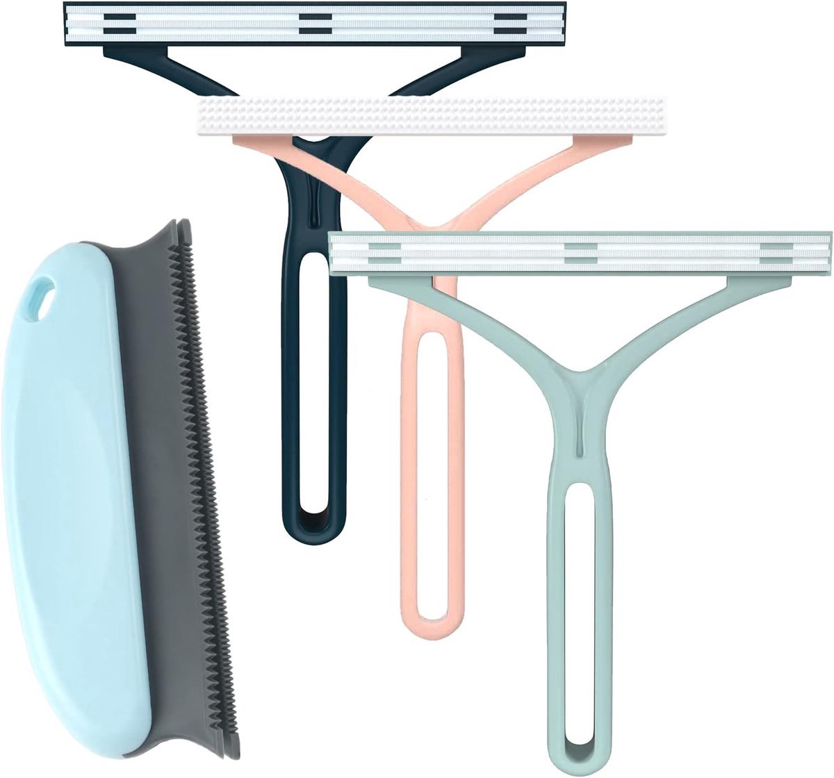 Stunq® Herbruikte Microvezel Borstels – Set van Vier voor Diverse Textieloppervlakten