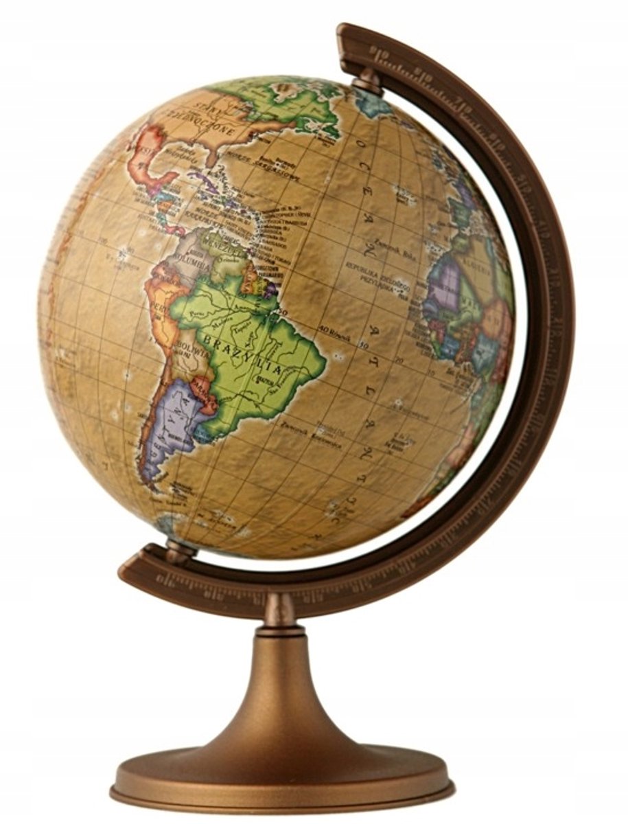 Retro Wereldbol 11 cm - Educatief en Decoratief