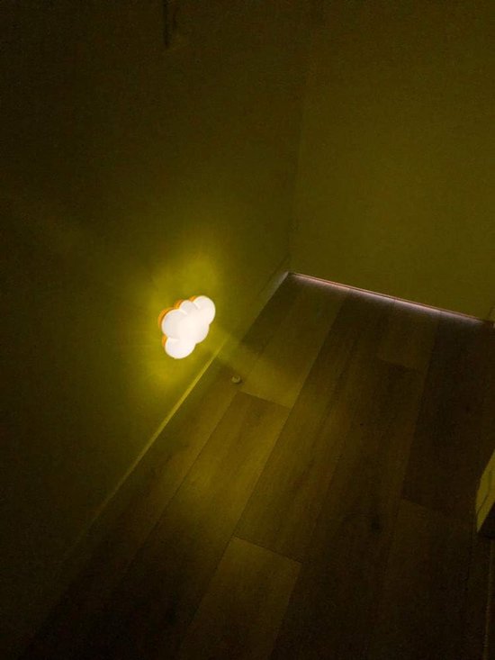 Nachtlampje - Nachtlampje Stopcontactled Nachtlicht Plug-In Nachtlichten voor Kinderen Volwassenen - Schattige Droom Verlichting Wandlamp Wolk Nachtlicht voor Slaapkamer Badkamer - Toilet Trap Keuken Gang Huis Decor van Merkloos — afbeelding 4