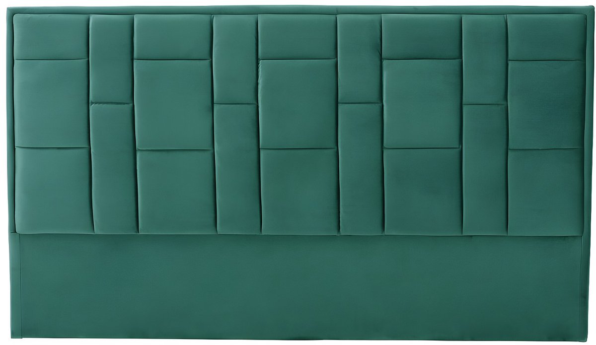 Vente-unique Hoofdeinde HERMINE - Fluweel - 140cm - Groen