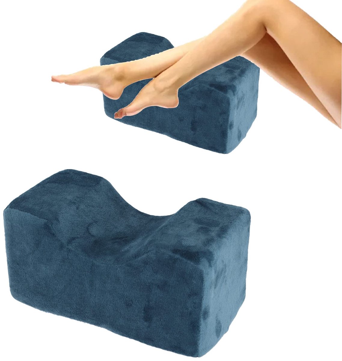 Beenkussen Orthopedisch Kniekussen, Beenverhogingskussen Positioneringskussens, Zachte Spons Flanellen Ondersteuning Wigkussen Om Te Slapen Lezen Chirurgieherstel, 7,9 X 4,3 X 4,3