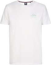Petrol Industries - Heren T-shirt met rugprint Volcán - Wit - Maat M