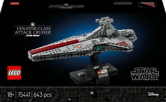 LEGO Star Wars Venator-Class Attack Cruiser - Bouwpakket voor Volwassenen en Decoratie - 75441