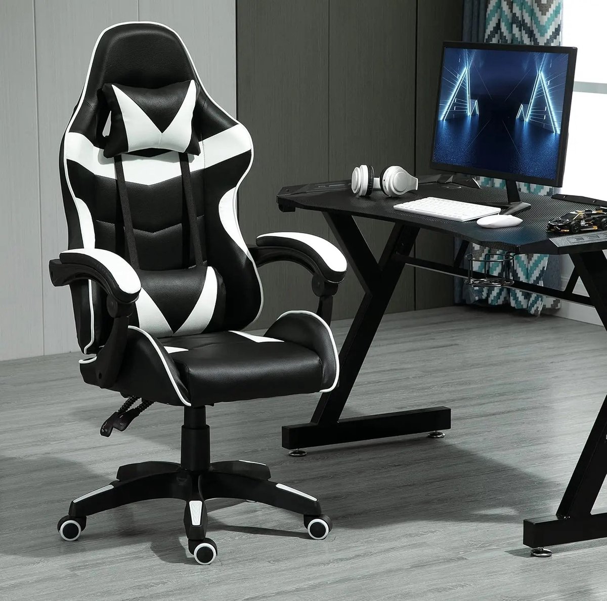 Tresaro Direct Ergonomische Bureaustoel – Draaistoel & Gamingstoel (Wit)