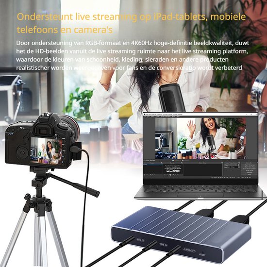 DrPhone CaptureX 4K60 Video Capture Card – HDMI Loop-Out 240Hz, USB-C ...