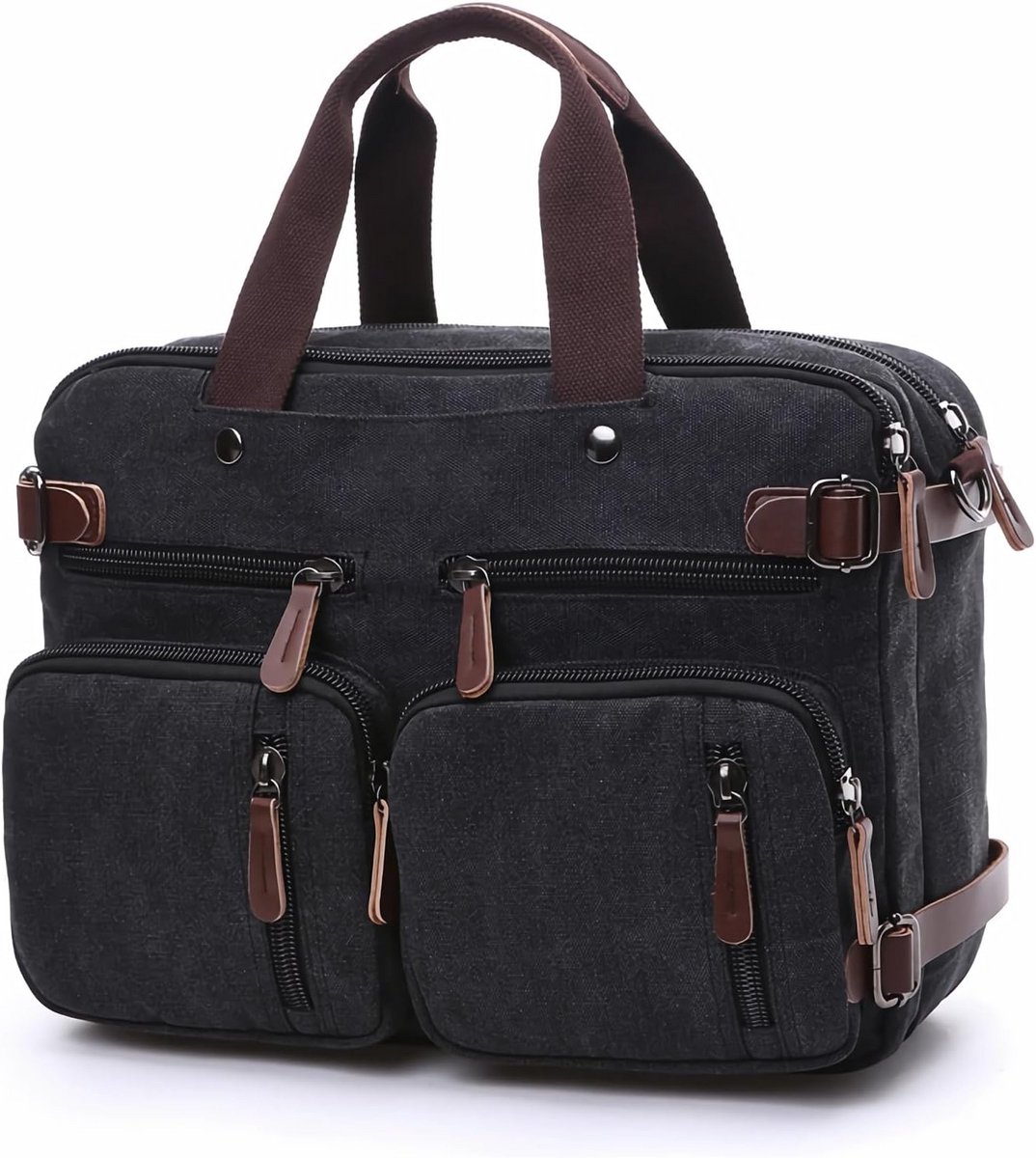 3-in-1 Convertibele Laptoptas Heren en Dames - Schoudertas voor Werk en Zaken