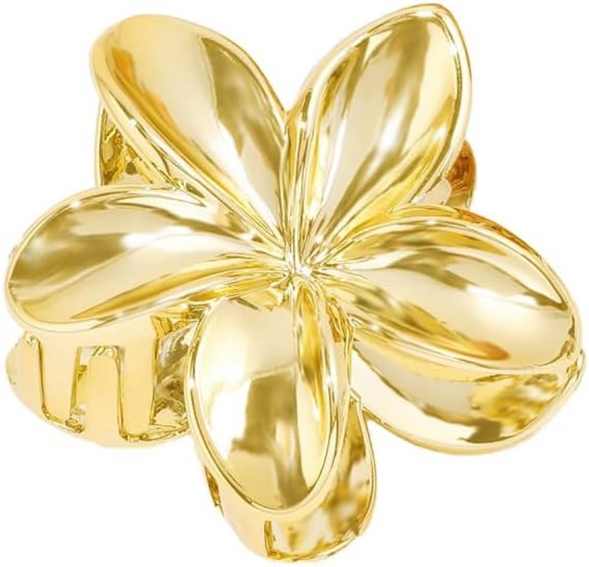 Grote Bloemen Haarclips Set van 6 - Hawaiiaanse Plumeria Stijl