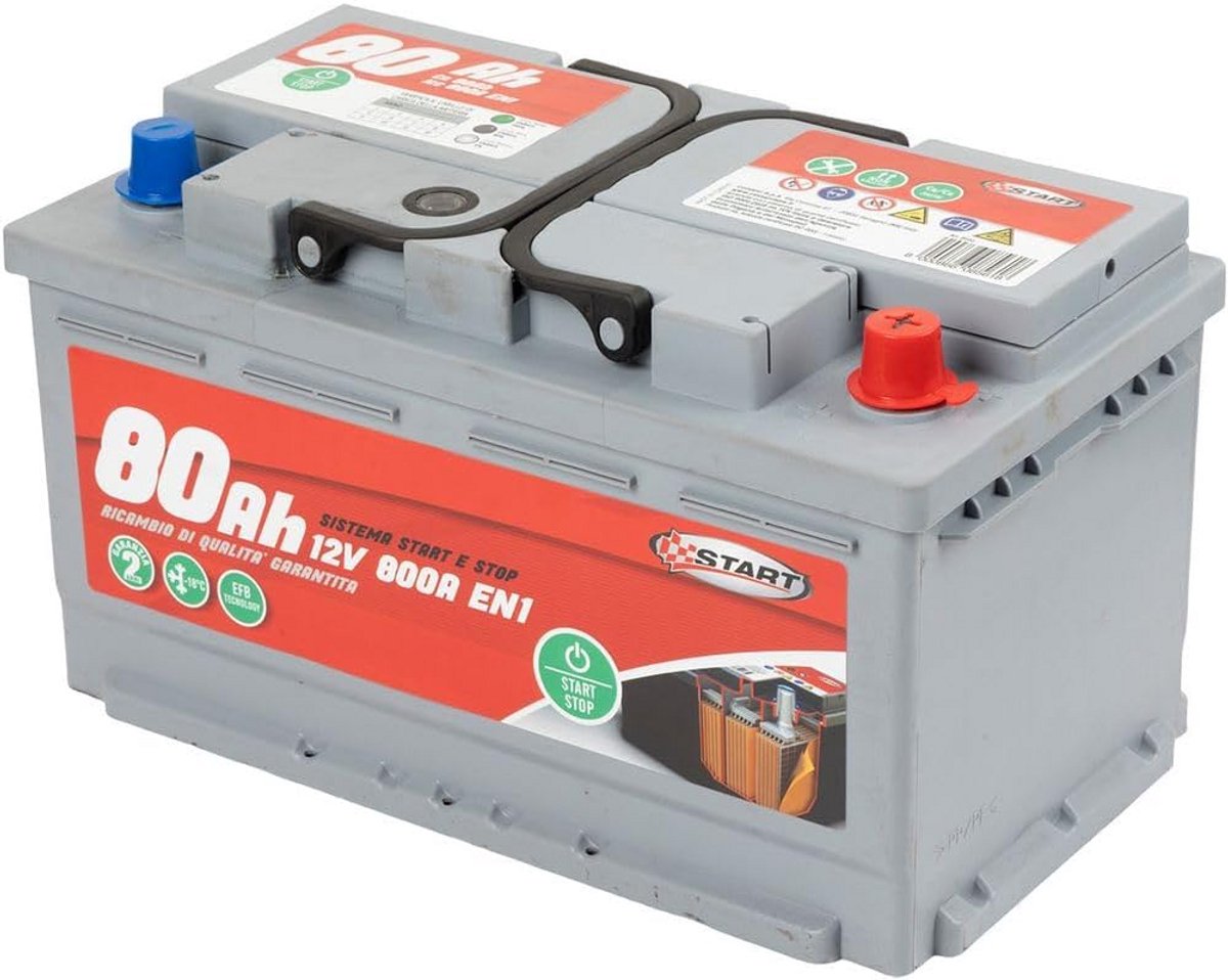 Onderhoudsvrije 12V 80AH Start Stop Auto Accu met EFB Technologie