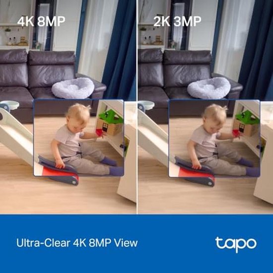 4K 8MP Interne WiFi Camera met Slimme AI, Gezichtsherkenning en Verbeterde Nachtzicht — afbeelding 4