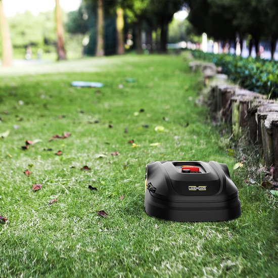 Draadloze Robotmaaier 300 m² - 18V Accu, 3-Messig Mulch-/Maaisysteem, Stil & Betrouwbaar, Veiligheidssensor, Digitaal Display van Merkloos	 — afbeelding 2