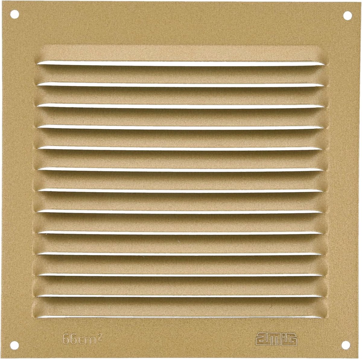 Vierkante Ventilatierooster Aluminium 150x150mm - Goudkleurige Afvoerrooster voor Keuken en Badkamer