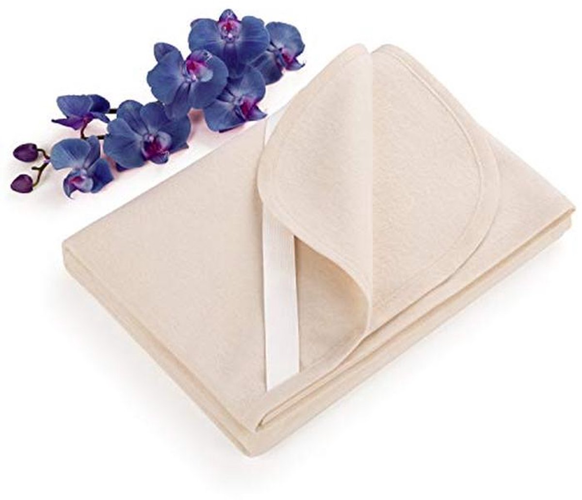 Molton Matrasbeschermer 60x120 cm - 100% Katoen - Set van 2 - Ademende en Hygienische Matrasbescherming