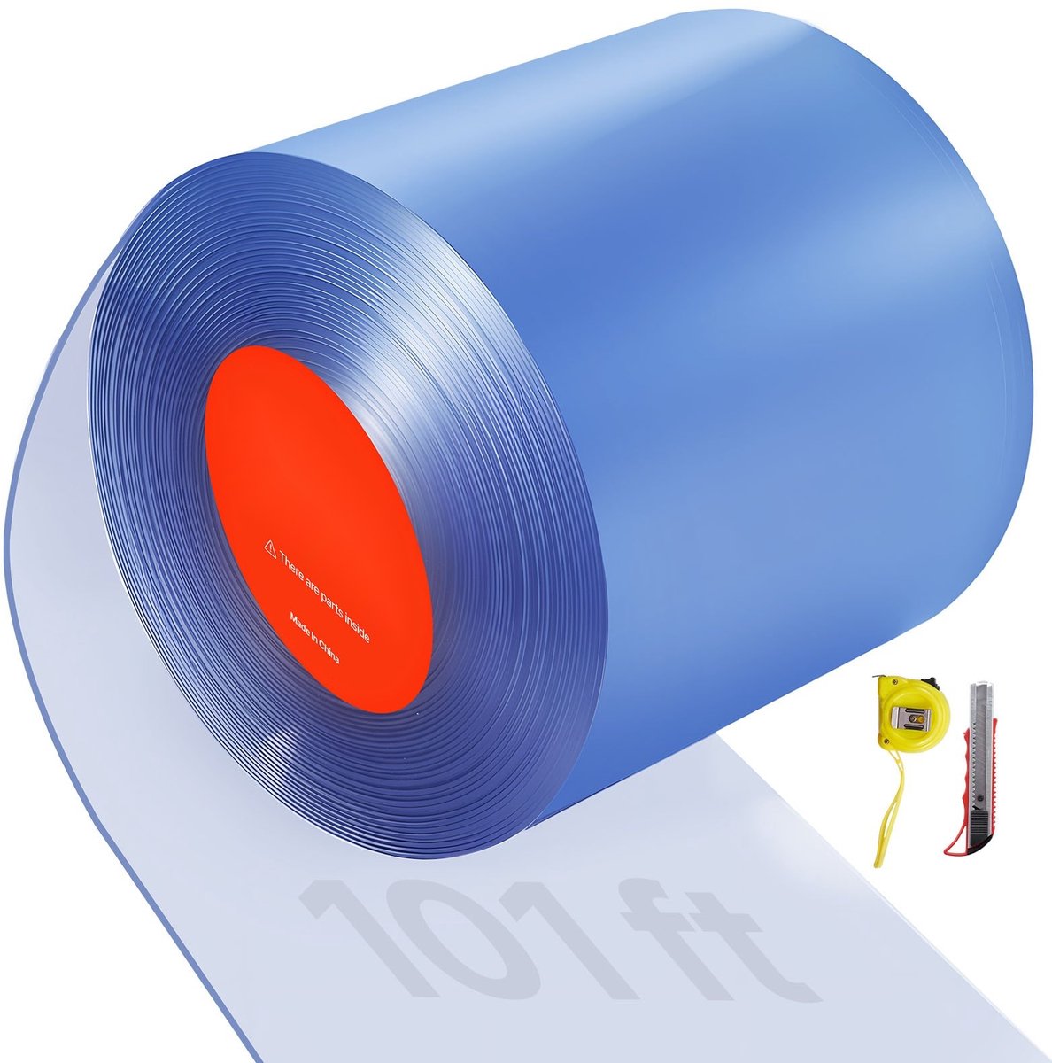 PVC Strokengordijn - Lamellengordijn Per Meter - Breedte 30 cm - Temperatuurbereik -20°C tot 60°C - Voor Deuren in Magazijn, Garage en Stal - Transparant