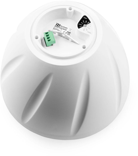 Power Dynamics PDS50W hangende speaker - 100V speaker - 8 Ohm - 6.5 inch - 80W - Wit — afbeelding 4