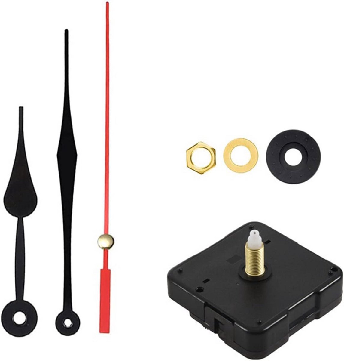 Quartz Klok Mechanisme met Slinger Zwart voor Klokreparatie en Vervanging