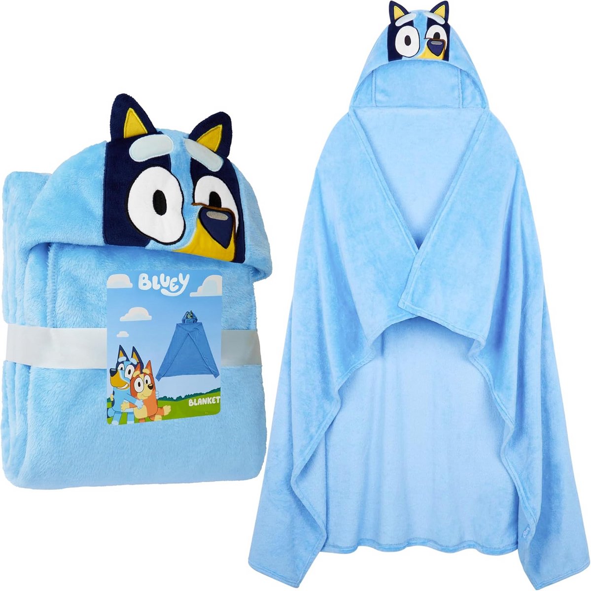 Draagbare Fleece Hoodie Deken met Oortjes voor Kinderen