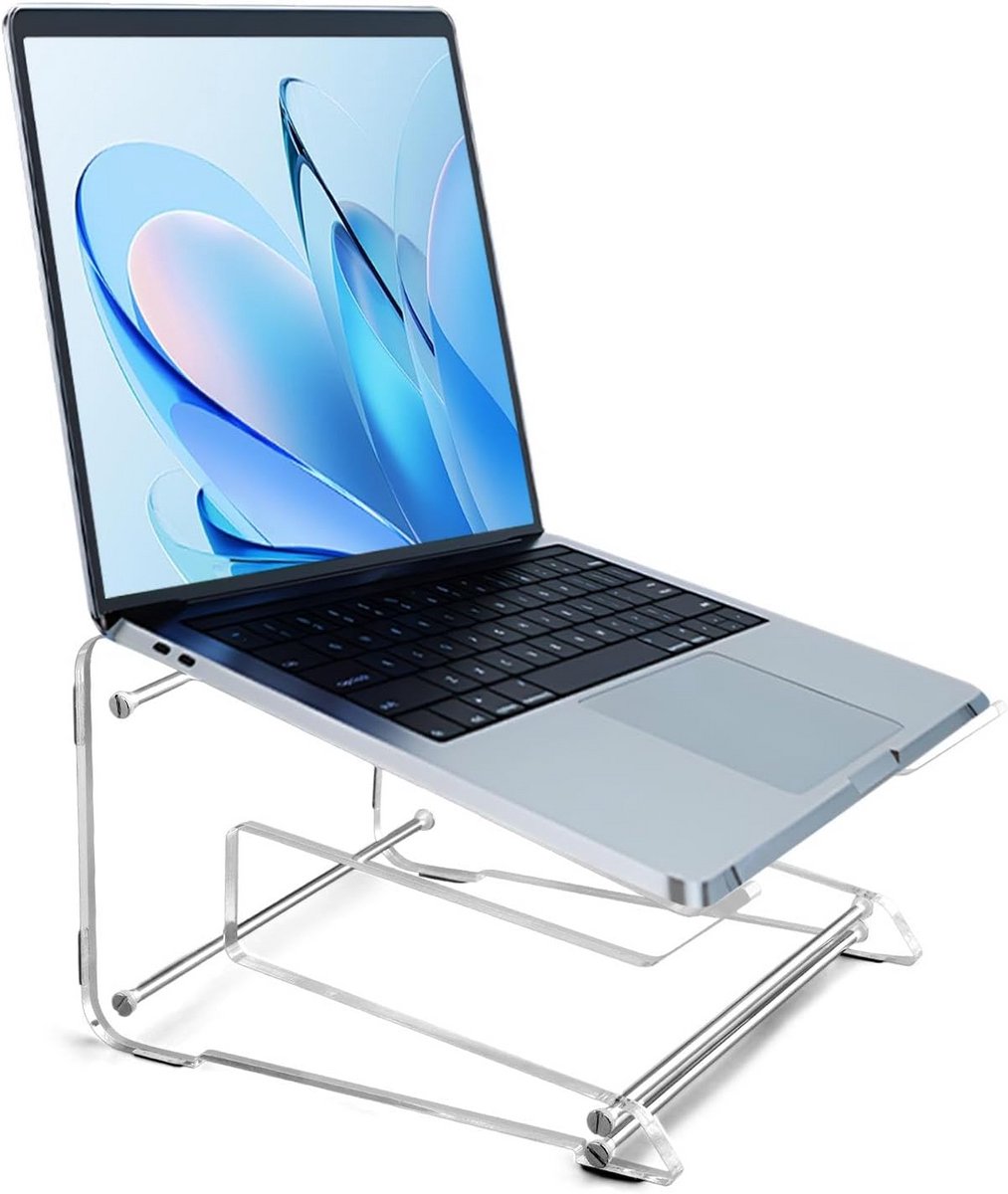 Verstelbare Laptopstandaard Lichtgewicht Acryl voor Beter Zicht op Bureau