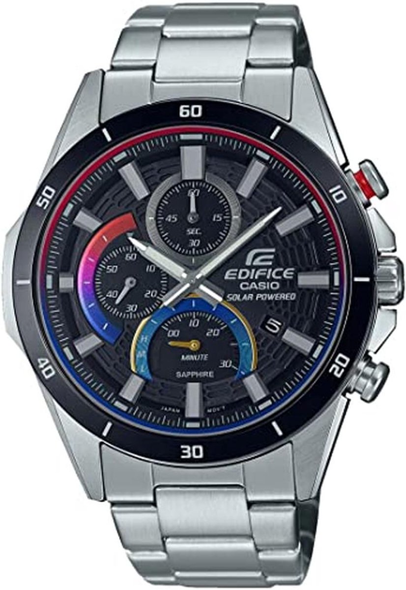 Heren Chronograaf Quartz Horloge met Roestvrijstalen Armband