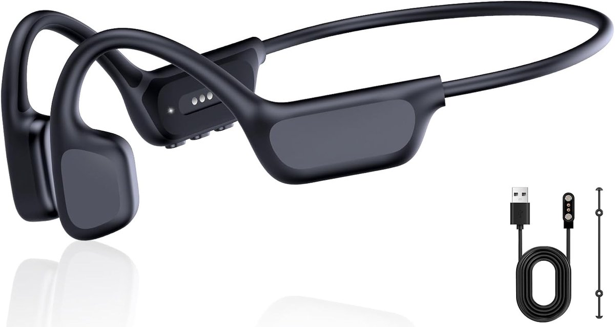 Bone Conduction Headphone - Koptelefoon voor Activiteiten - Draadloos - Bleutooth - Zwart