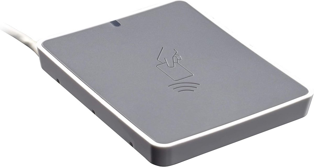 Contactloze smartcardlezer met NFC-technologie voor veilige transacties