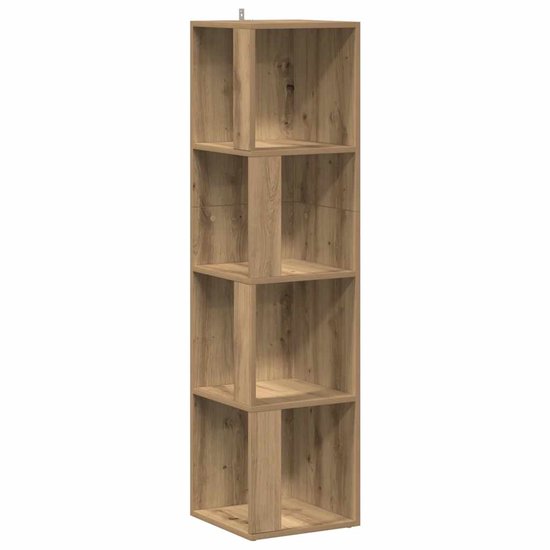 vidaXL Armoire d'angle - Armoires de coin - Armoire d'angle - Armoire de rangement - Armoire d'angle 33x33x132 cm Bois traité Chêne artisanal