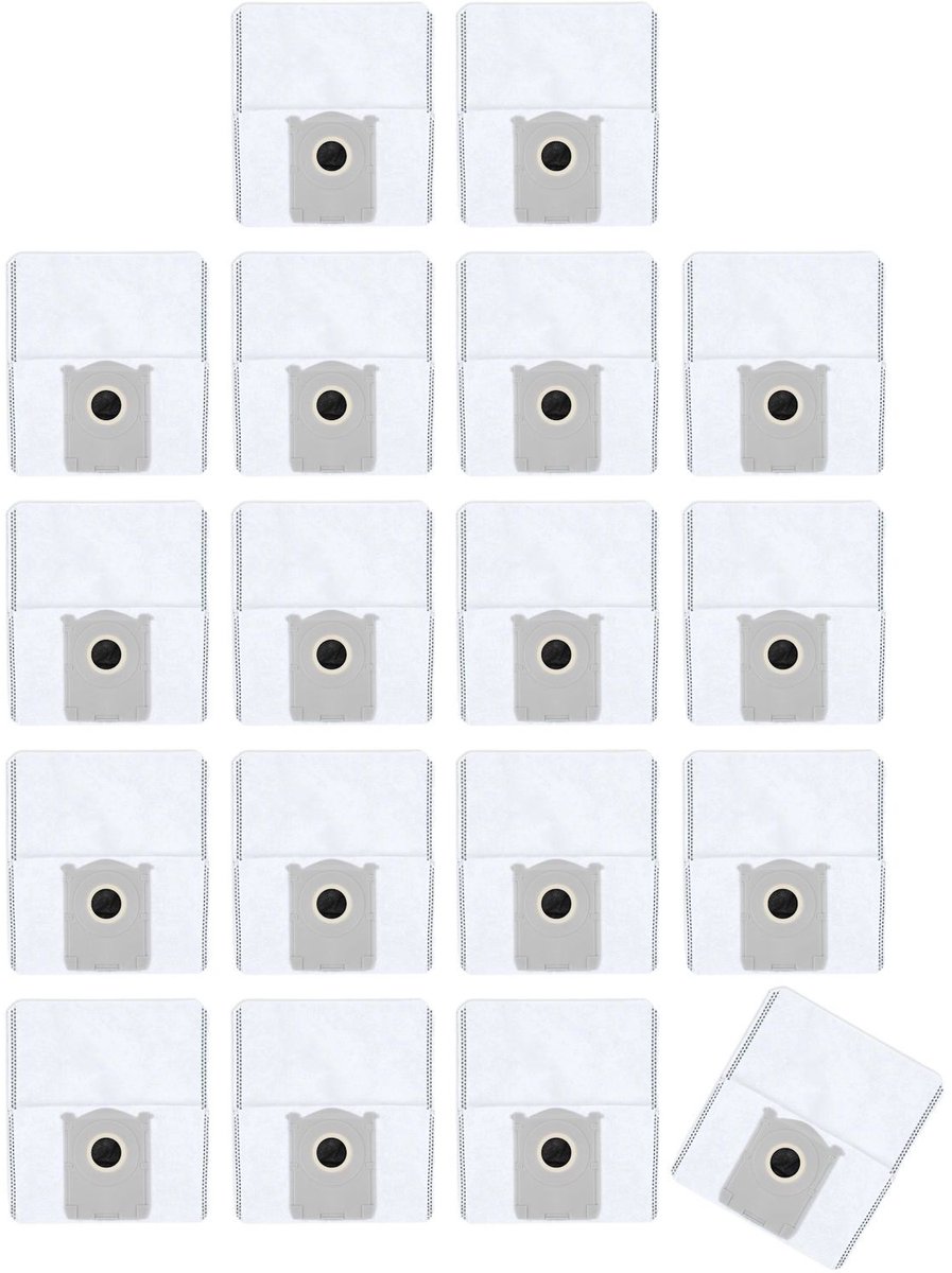 Plus.Parts Ecovacs Deebot X8, X9, T30C, T50 en T80 Stofzakken (18 Stuks, Plus.Parts® alternatief voor DDB030041) Overig