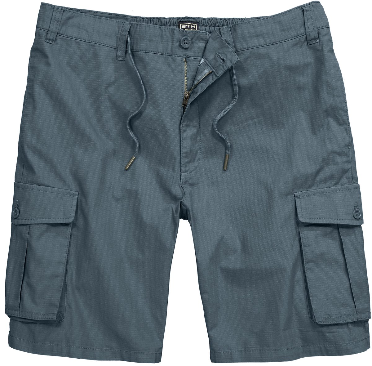 STHUGE - Heren - Cargo-bermuda loose fit ribstop elastische tailleband - Diepblauw - Maat 70