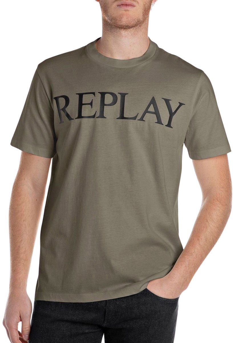 Replay Logo Print Shirt Heren - Maat XL