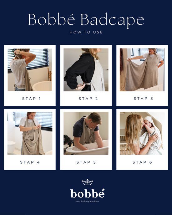 Bobbé Badcape Donker Grijs van Bobbé — afbeelding 5