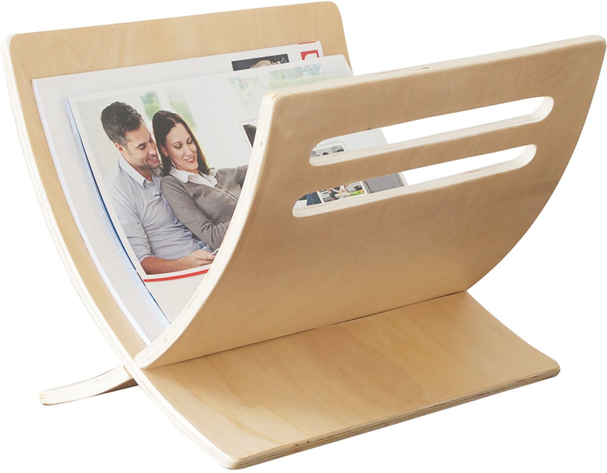 Homestyle4u Tijdschriftenrekken - Tijdschriftenhouder - Krantenbak - Natuur Bruin