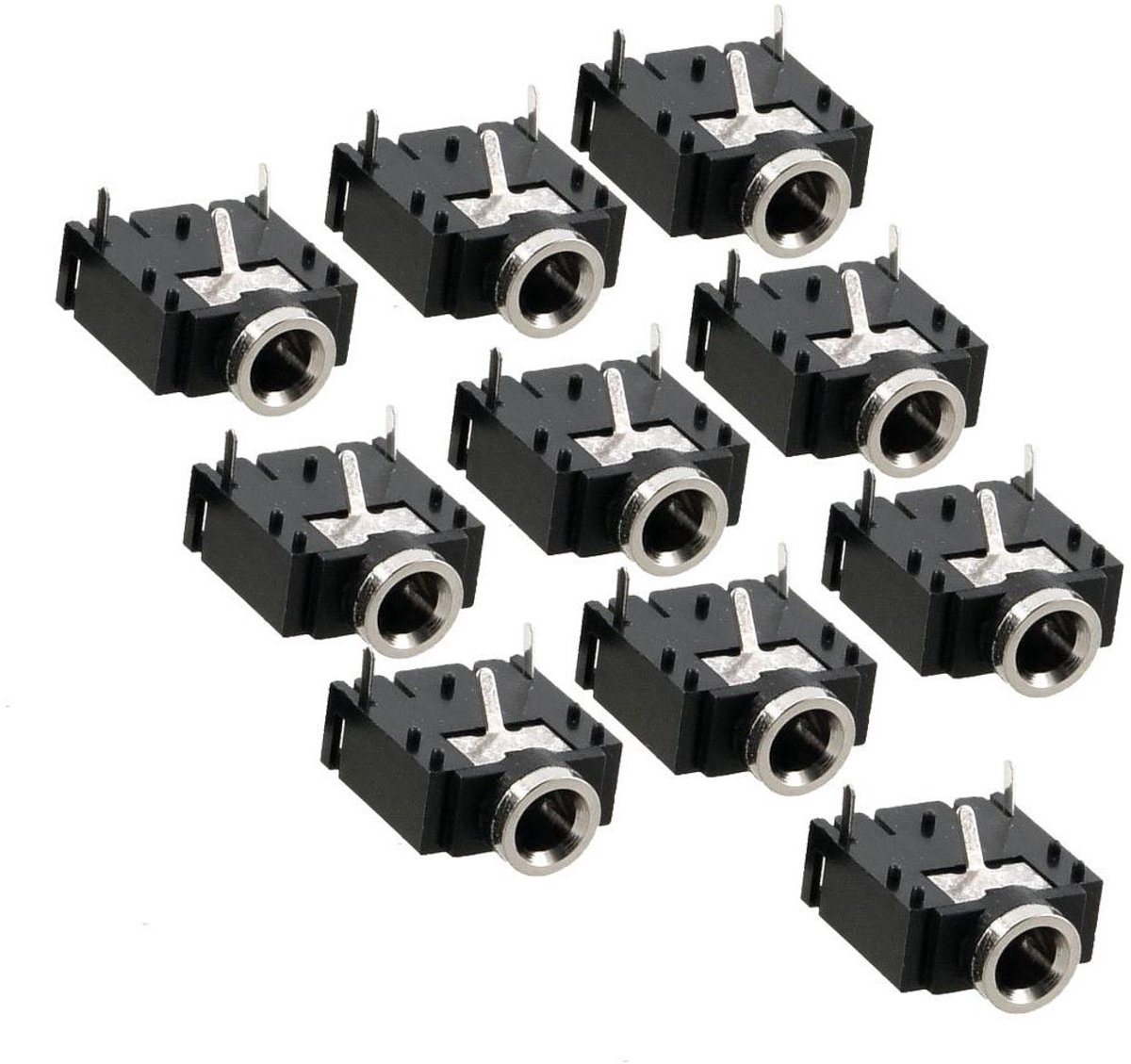 Eamber - PCB Ondersteuning voor 3,5mm Vrouwelijke Stereo Jack Connector - 10 Stuks