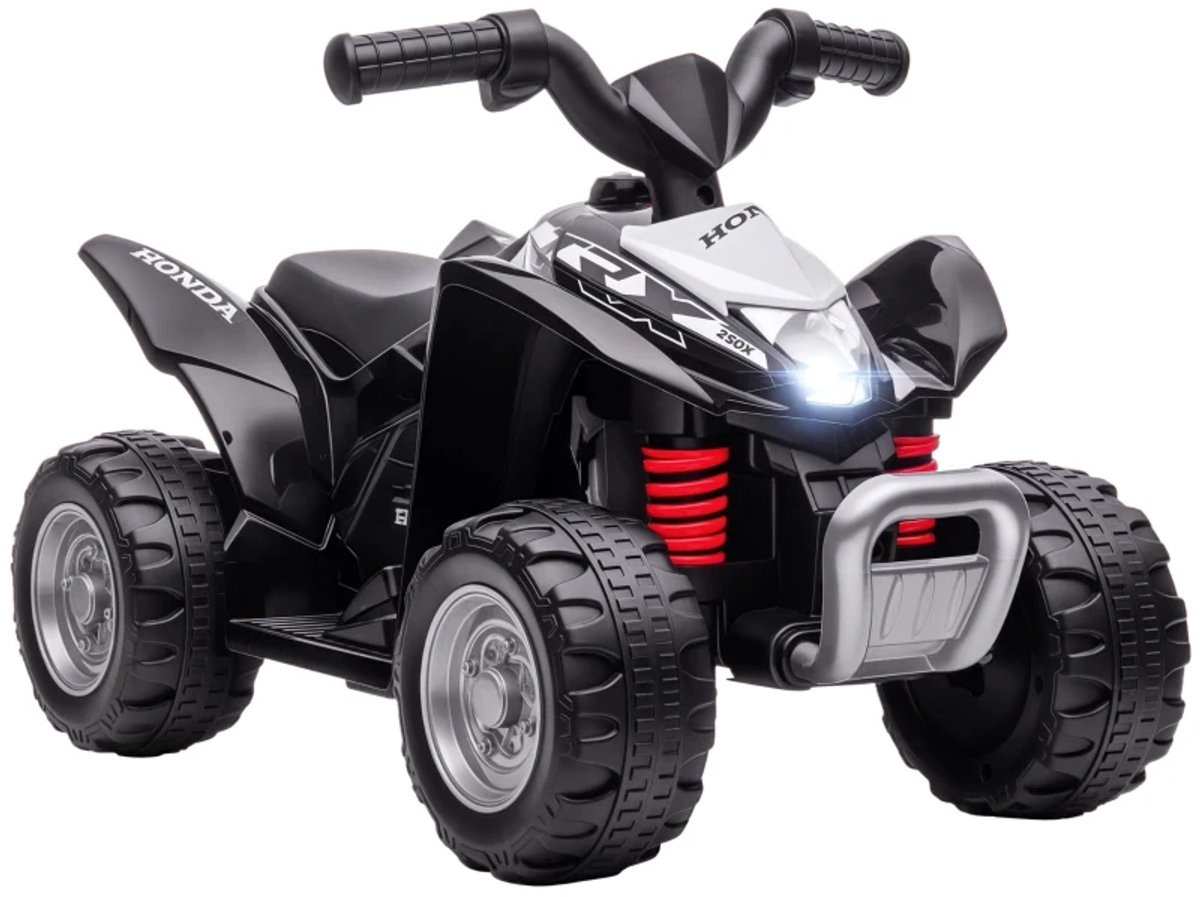 Elektrische Kinderquad - Voertuig met 4 Wielen - 6V - tot 2,8 km/u - Kinderen 1,5-3 jaar - Koplampen & LED-koplampen - voor Kinderen - Kindervoertuig - Accuvoertuigen - Zwart