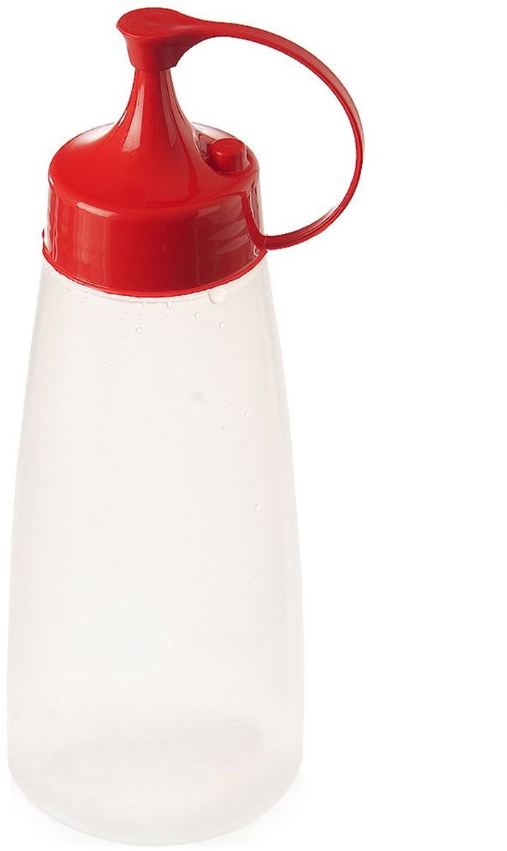 Orion - Sausdispenser - 525 ml - Rood - Transparant