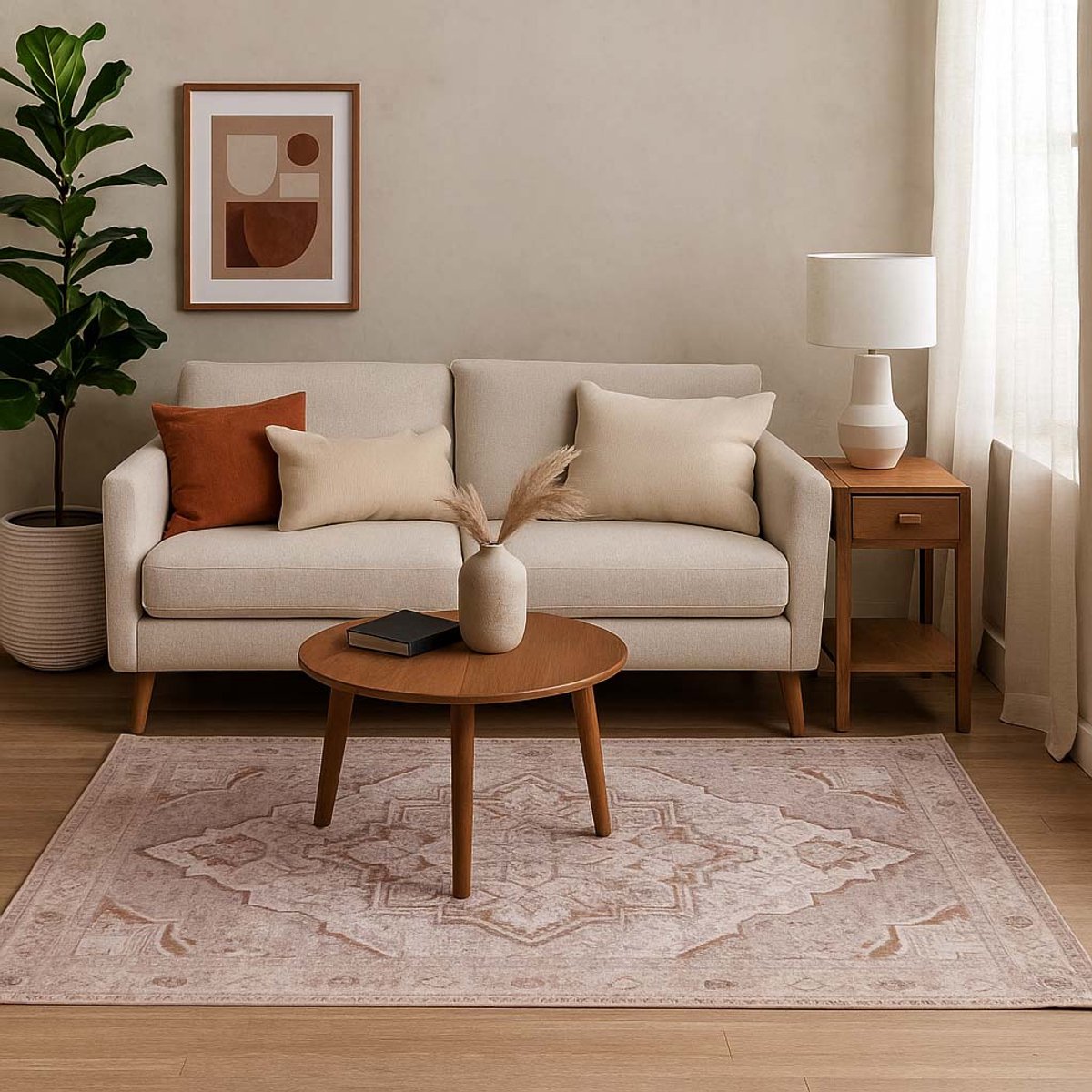 Milton & Oldbrook Vloerkleed 120 x 170 cm Nysa Beige
