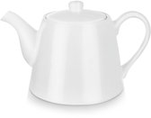 Orion Luna Serie - Porseleinen Theepot - 2L - Wit - Scharnierdeksel
